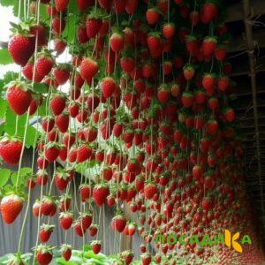 Клубника ампельная Анастасия купить по цене от 370р. в интернет-магазине «Посадика» с доставкой почтой в в Череповеце и по всей России – [изображение №1].